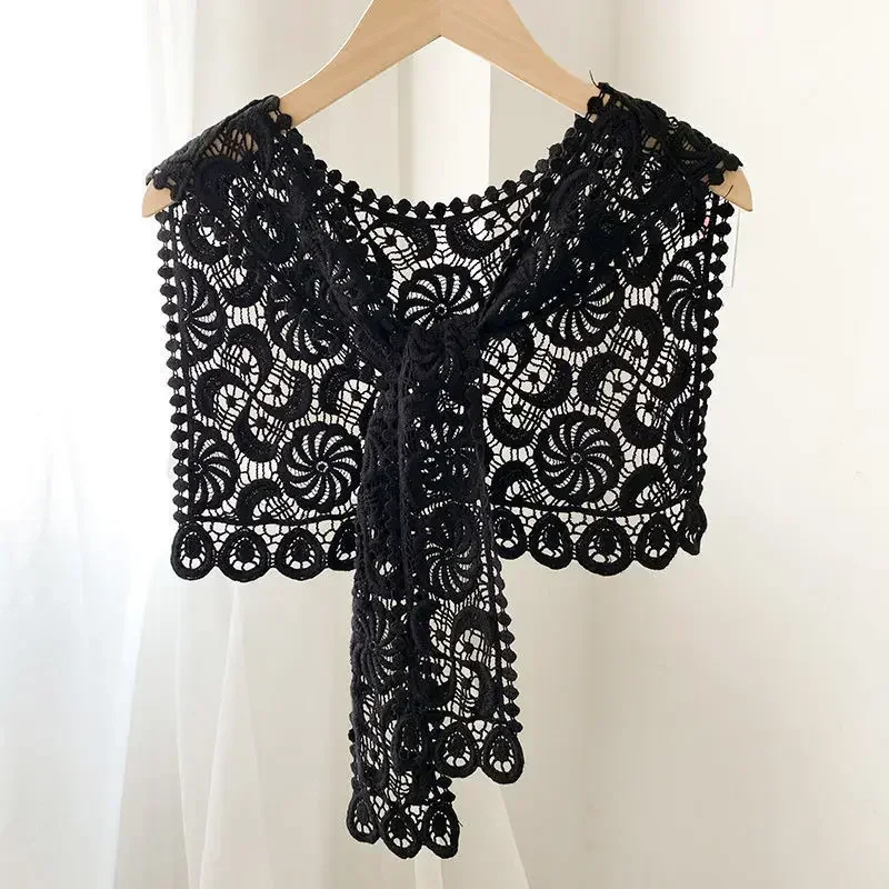 Женские кружевные ажурные женские летние повседневные универсальные шали