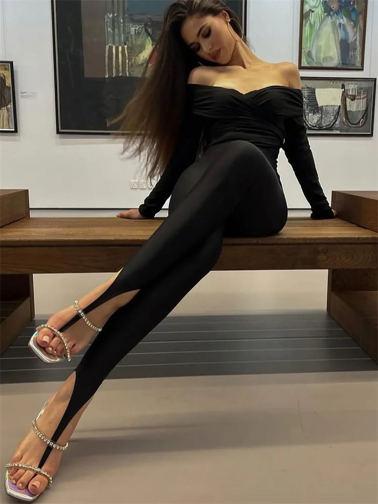 Черные сексуальные леггинсы tossy - Фотография_4