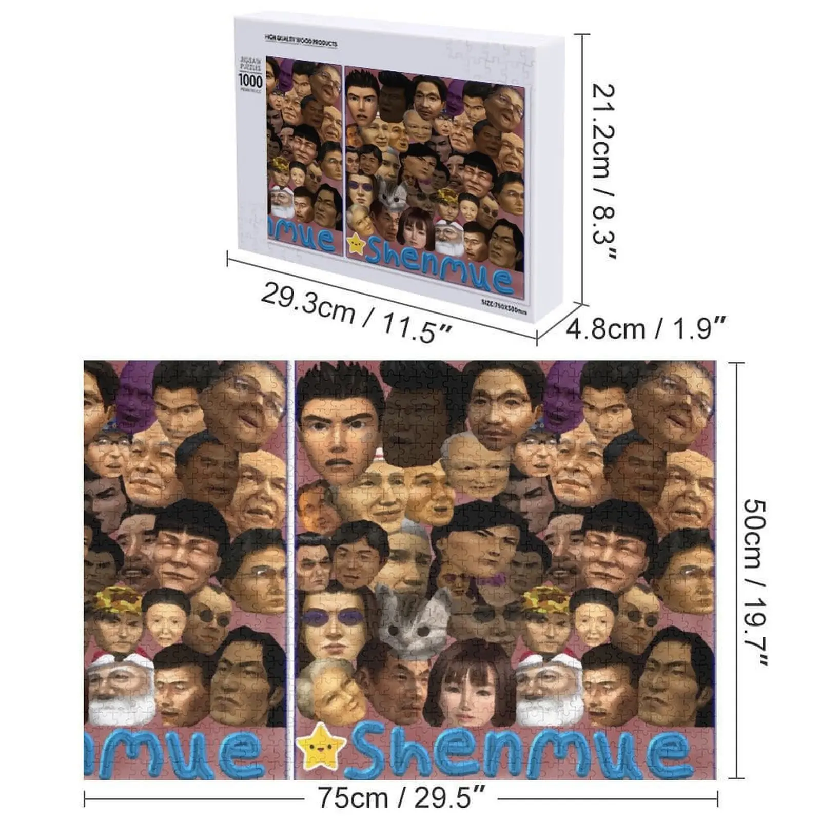 Пазл «багато лица» shenmue персонализированный - Фотография_6