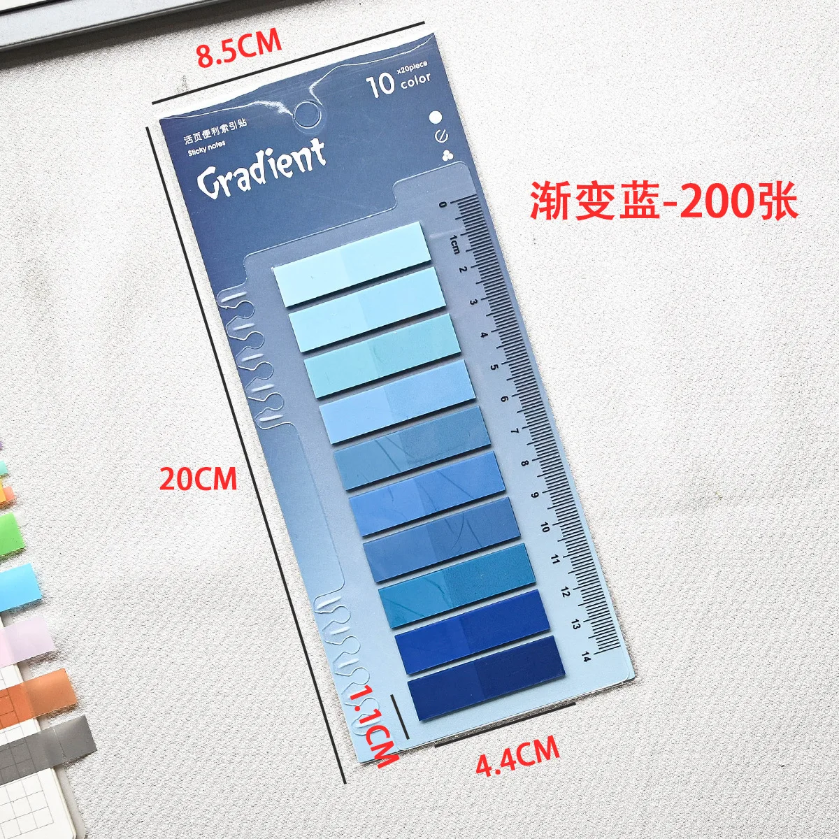 200 листов, прозрачные красочные индексные креативные блокноты для заметок - Фотография_4