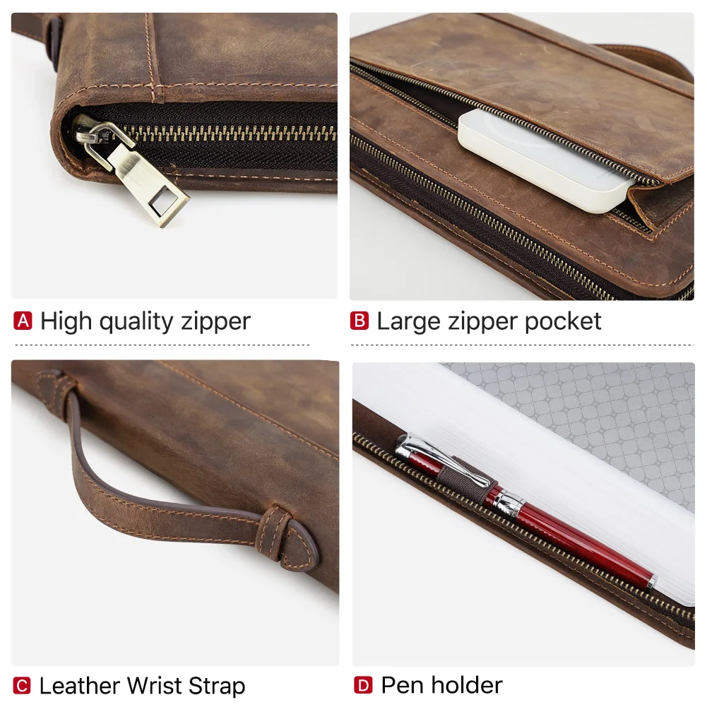 Чехол для книги из воловьей кожи ручной работы на заказ - Фотография_4