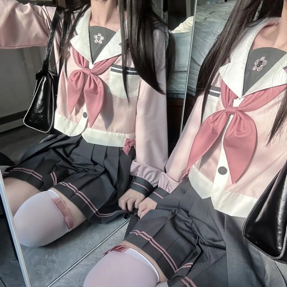 Японский костюм jk с короткой юбкой для девушек - Фотография_3