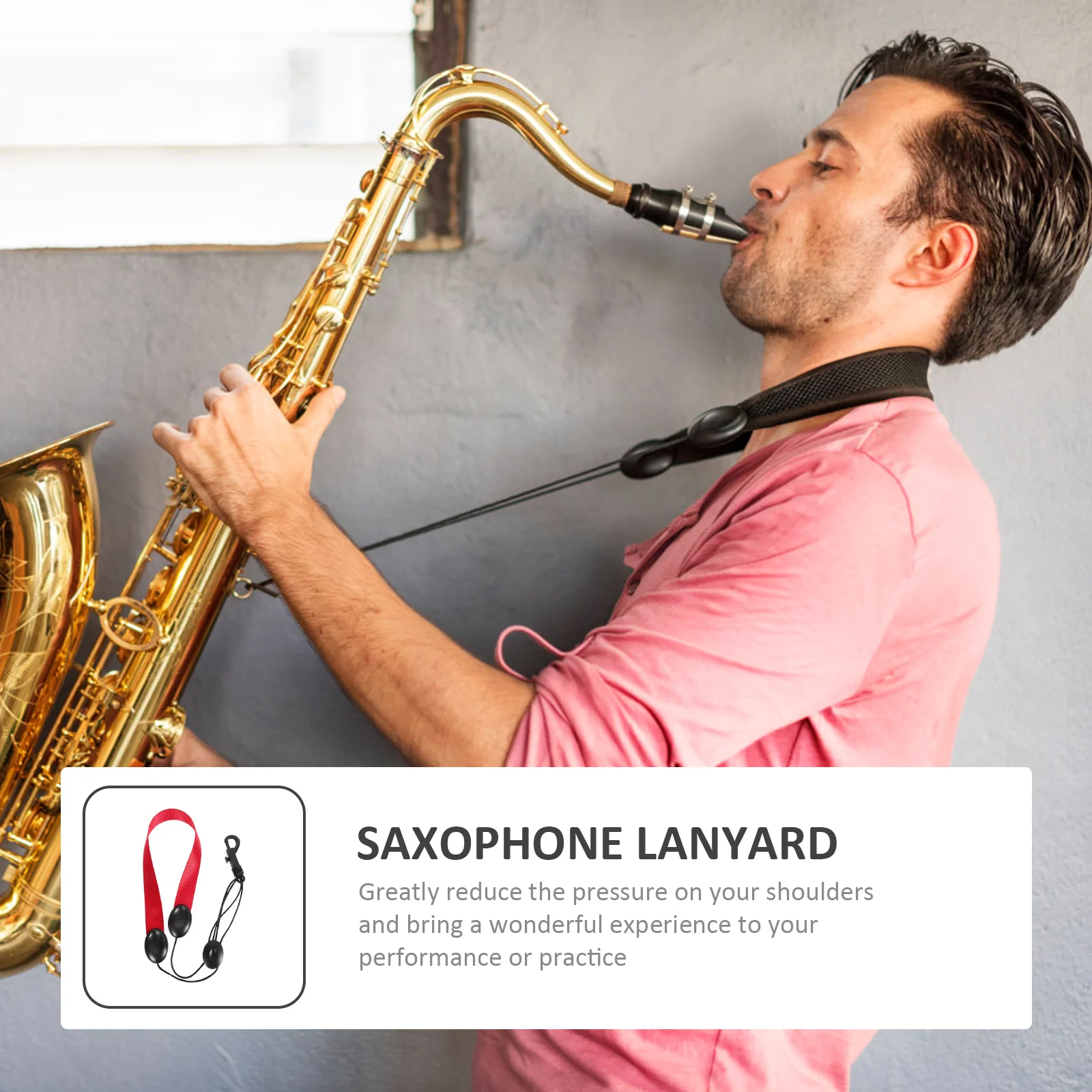 Шейный ремень для саксофона прочный - Фотография_6