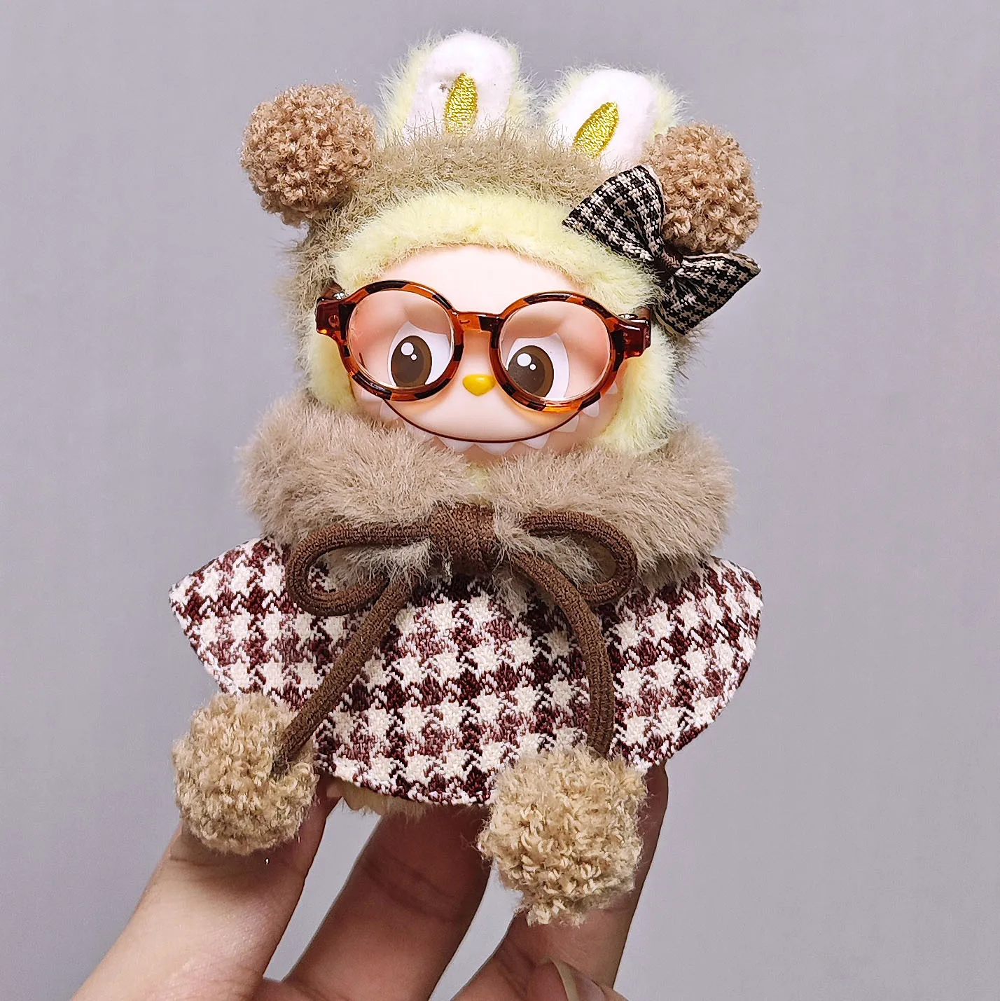 Мини-набор одежды labubu с сердечным кодом 4-го поколения на 10 см - Фотография_6