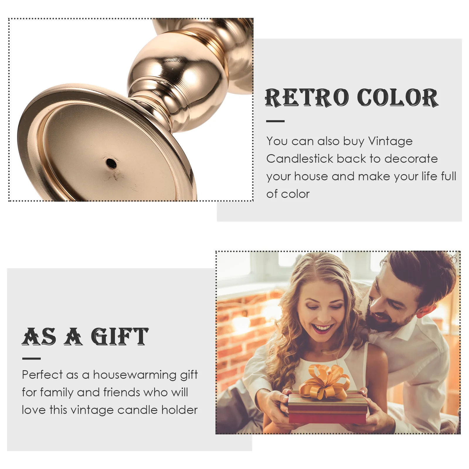 Винтажный держатель ретро конический держатель для свадьбы - Фотография_2