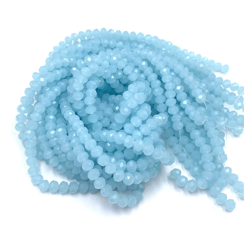 Синие хрустальные бусины для рукоделия，бисер для рукоделия - Фотография_4