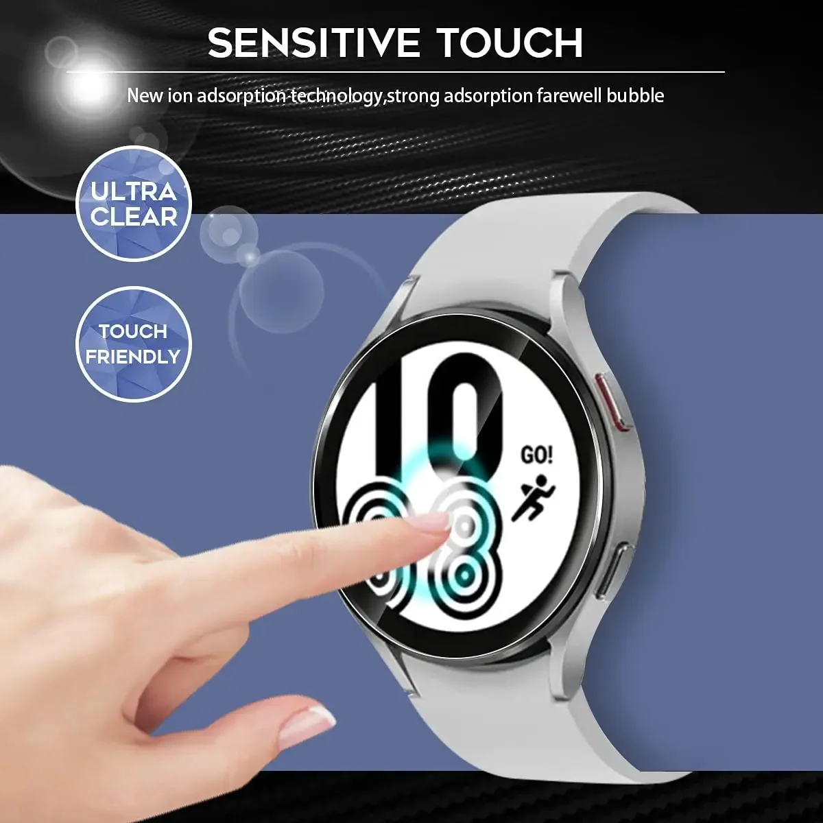 Закаленное стекло для samsung galaxy watch 5 4 - Фотография_2