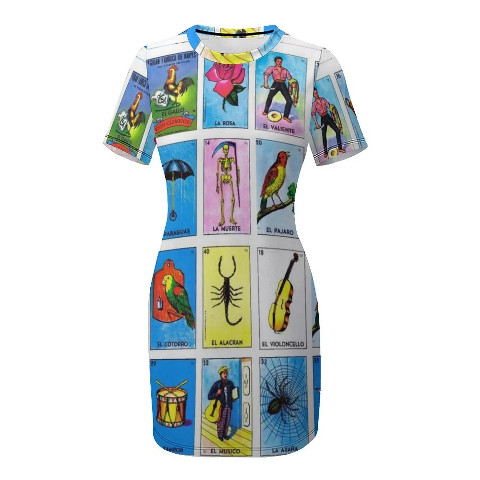 Платье с короткими рукавами в бинго - Фотография_4