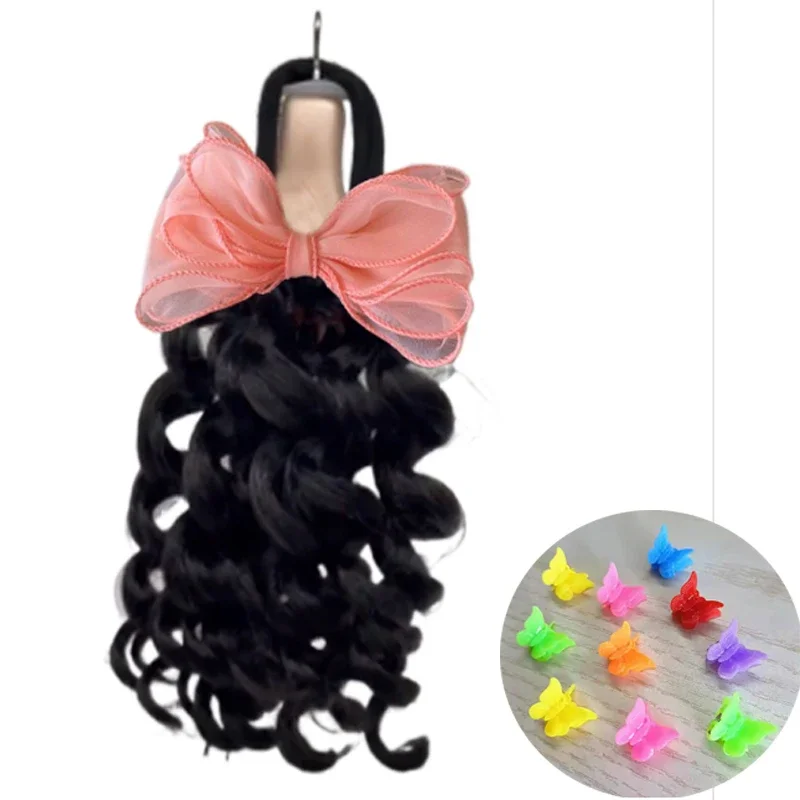 Новые накладные волосы для конского хвоста для девочек 2 шт. - Фотография_5