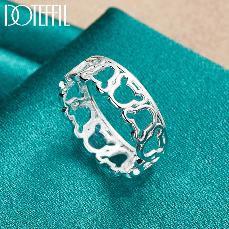 Классическое кольцо doteffil из стерлингового серебра 925 пробы для женщин - Фотография_4