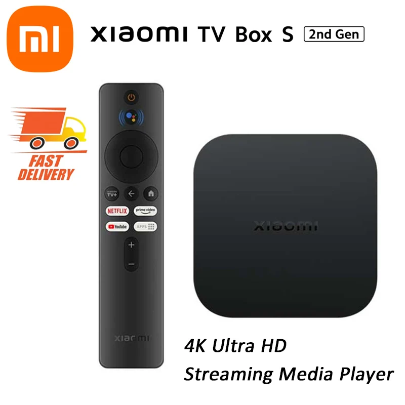 Глобальная версия xiaomi mi tv box s 2-го поколения 4k ultra hd bt5