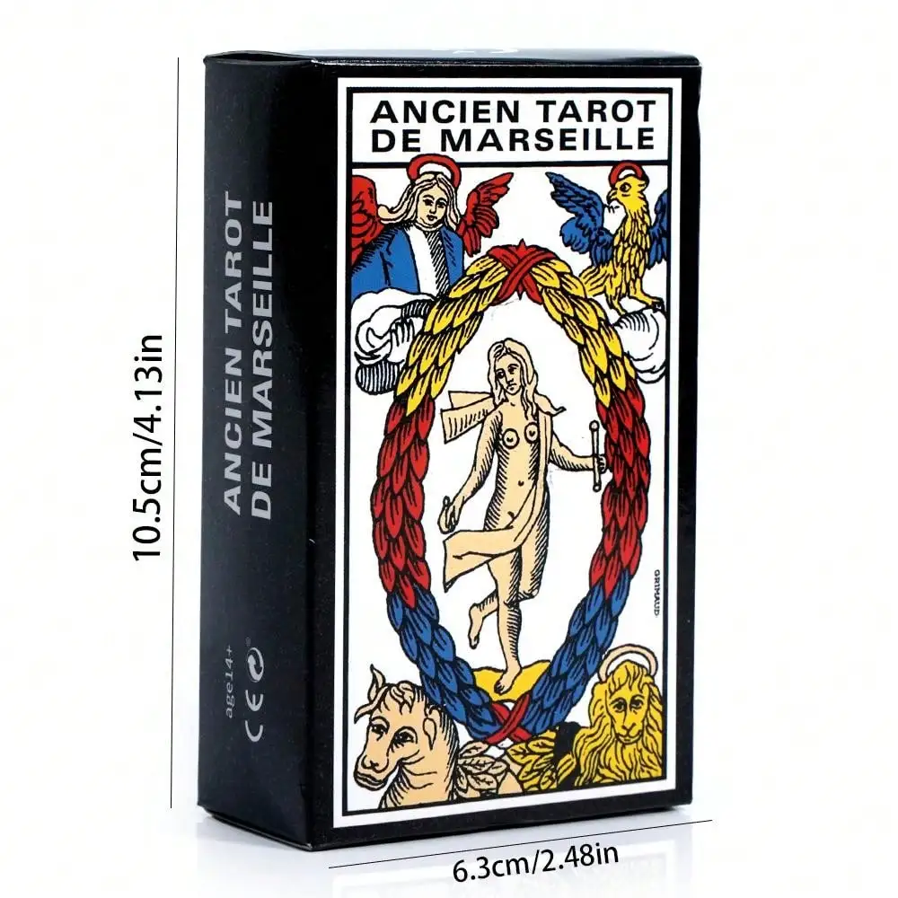 Français oracle ancien tarot de marseille с бумажным путеводителем - Фотография_2