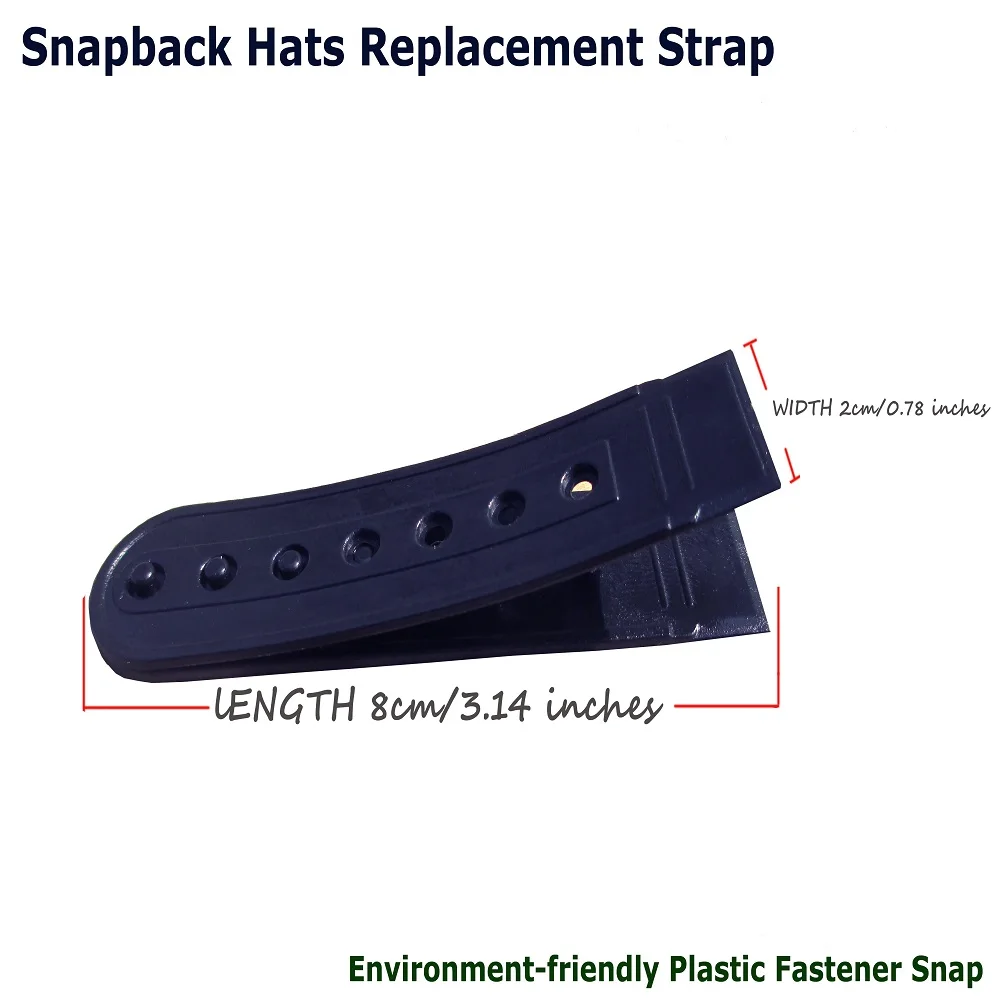 1 пара красочных сменных ремней для шляпы snapback - Фотография_3