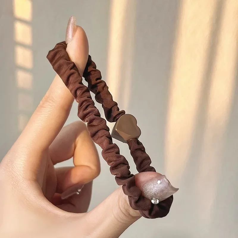 Женская высокоэластичная бесшовная веревка для волос - Фотография_6