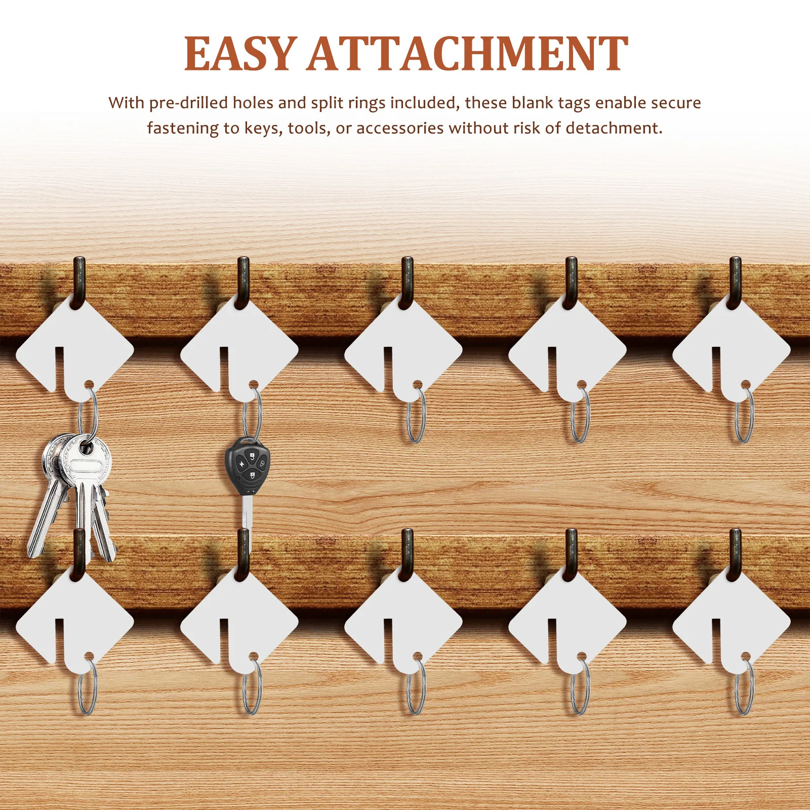 Акриловые пустые бирки для ключей - Фотография_2