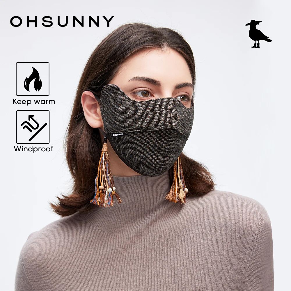 Ohsunny зимняя теплая маска для лица