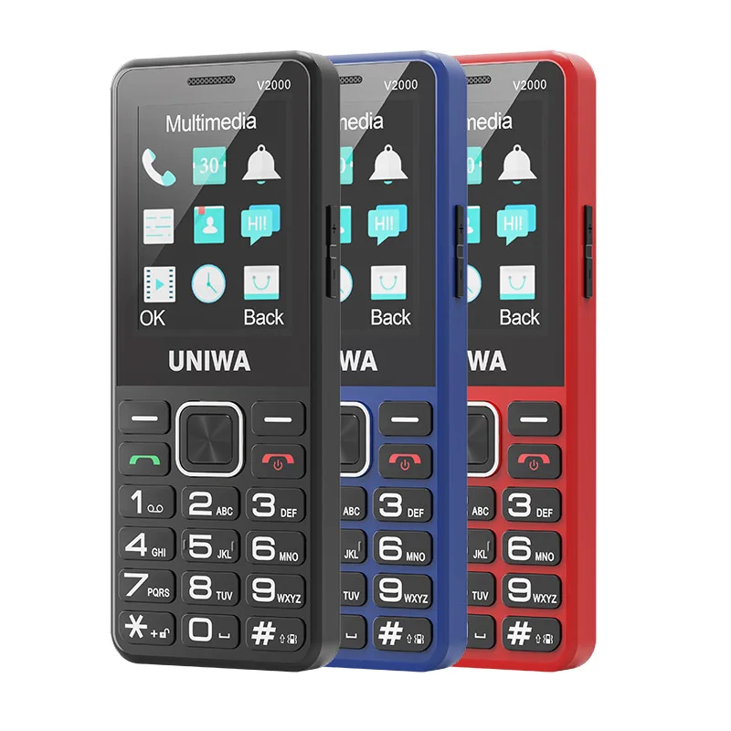 Uniwa v2000 4g модный телефон с клавиатурой 2 - Фотография_3