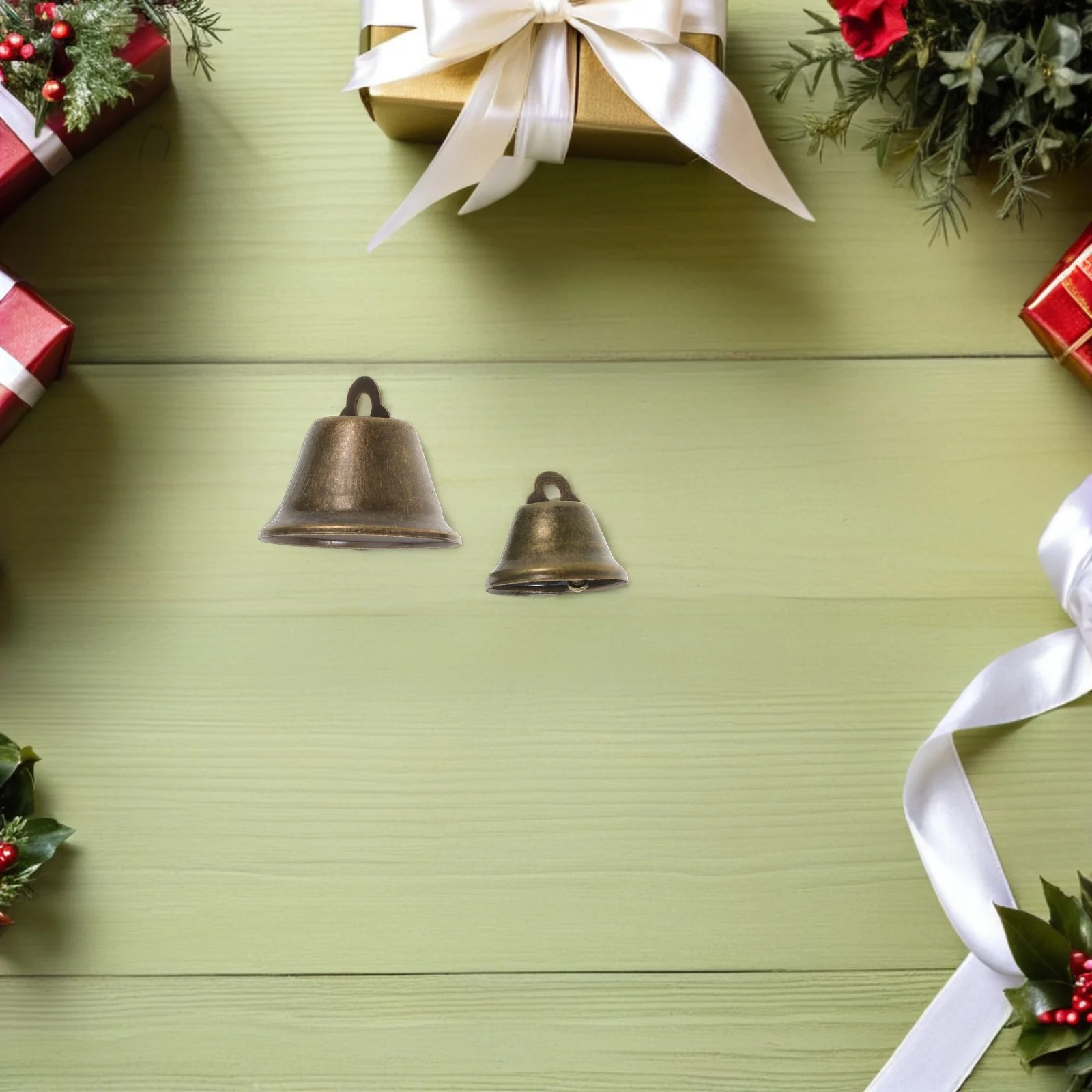 Металлические маленькие колокольчики в винтажном стиле - Фотография_4