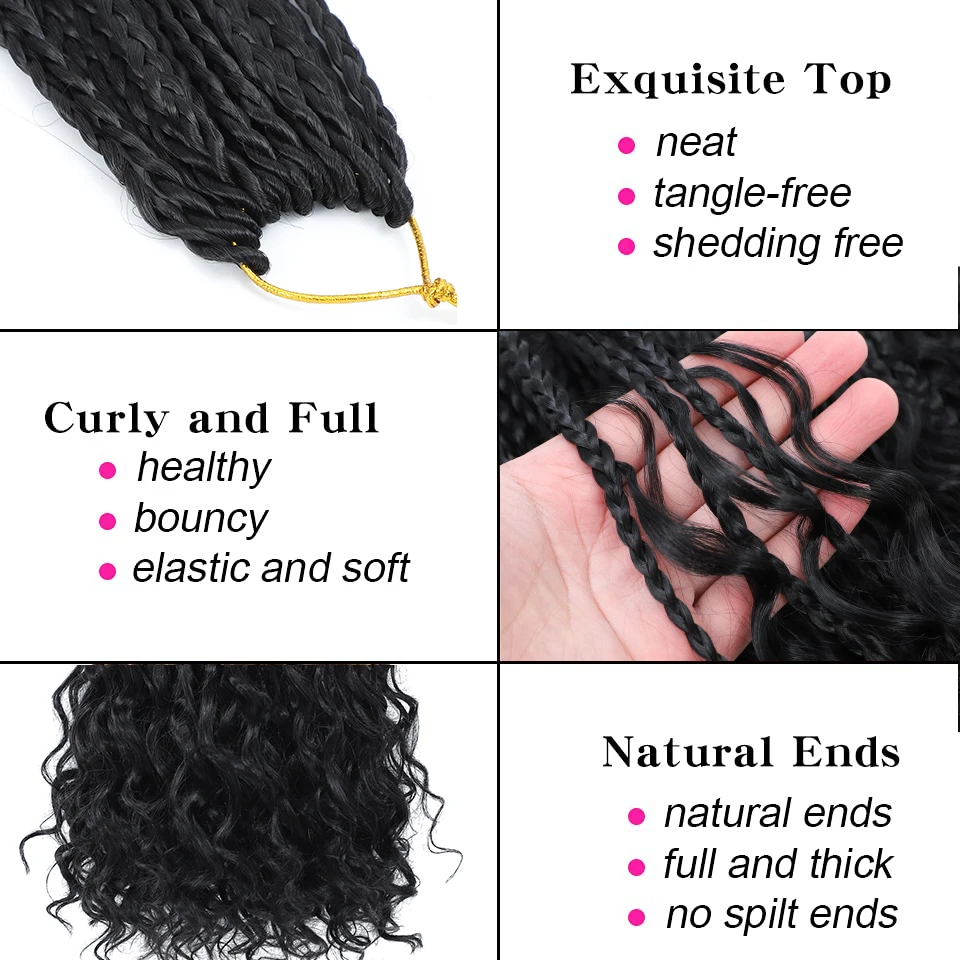 1–6 упаковок ombre box braids вязаные - Фотография_5