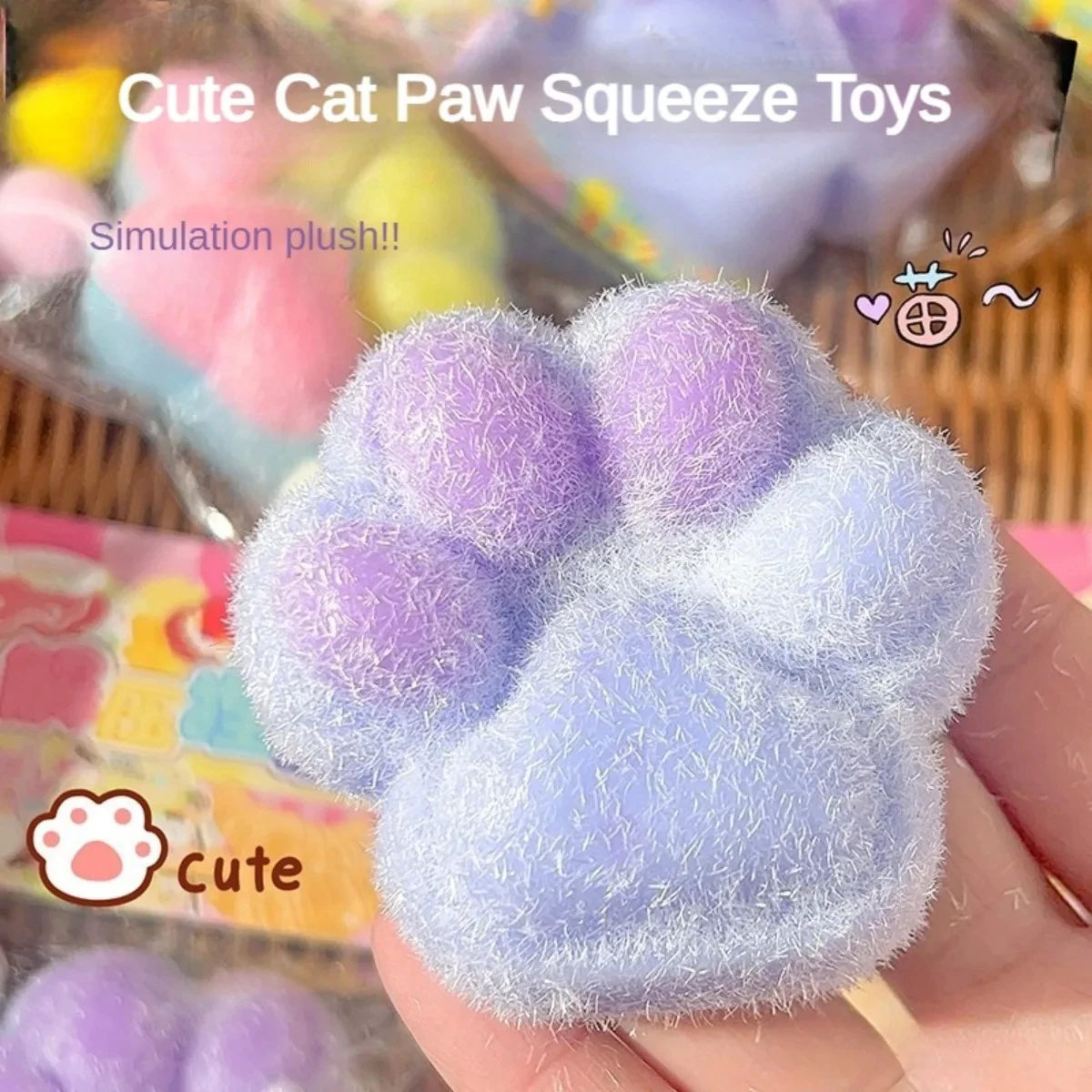 Kawaii симпатичные кошачьи лапы