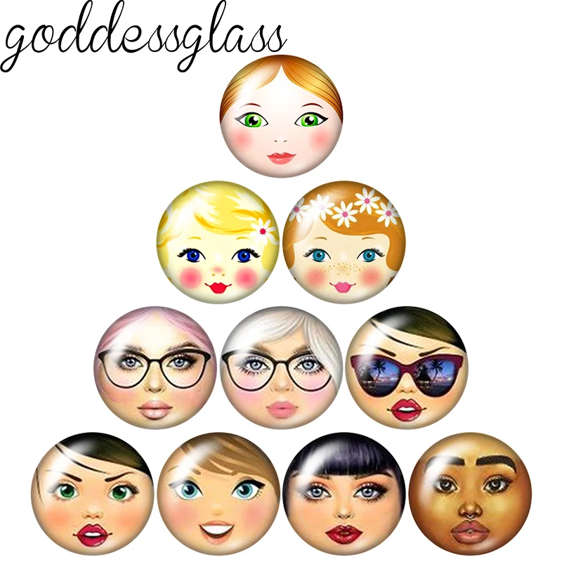 Матрешка лицо русская девушка кукла 10 шт - Фотография_5