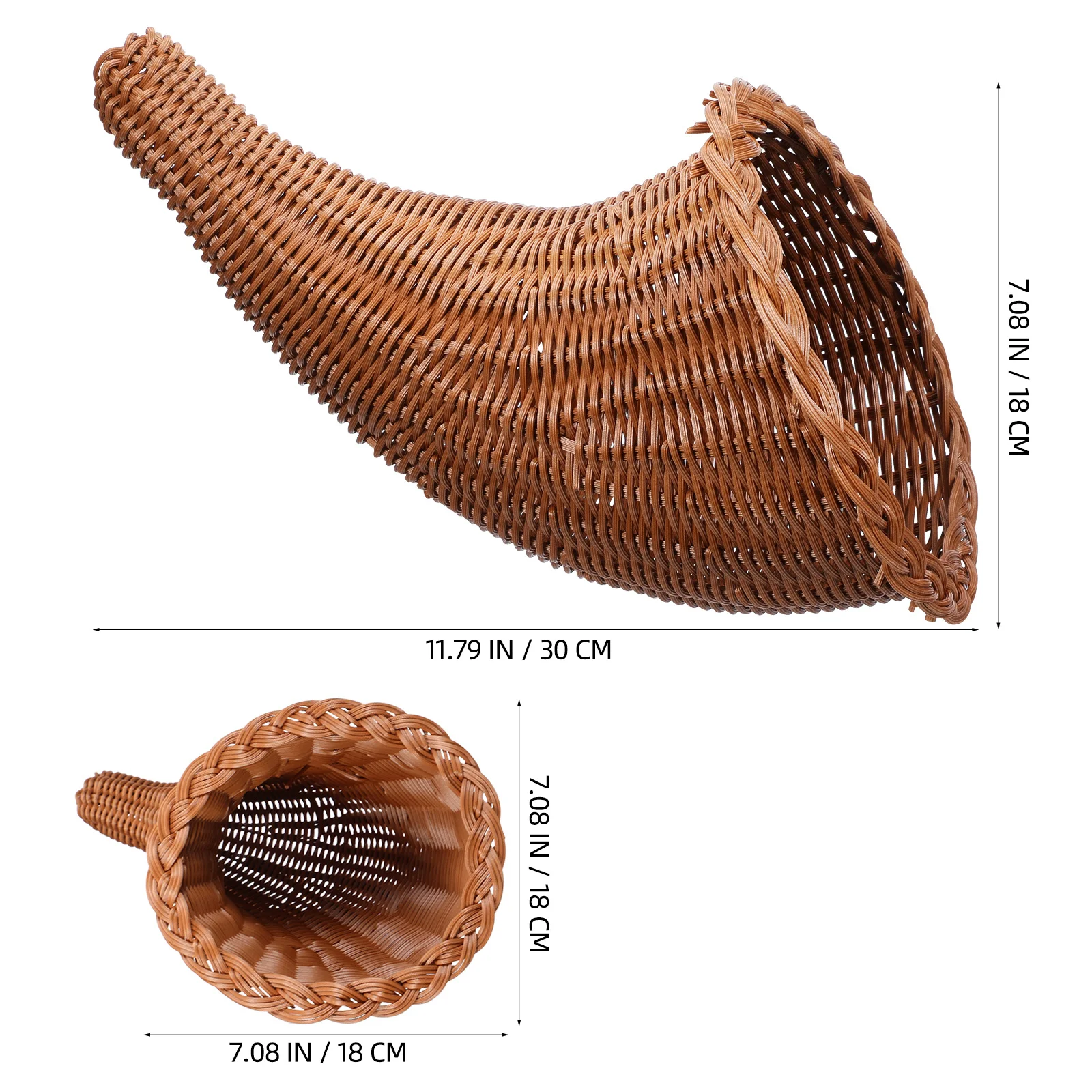 Маленькая плетеная корзина для рог изобилия - Фотография_2