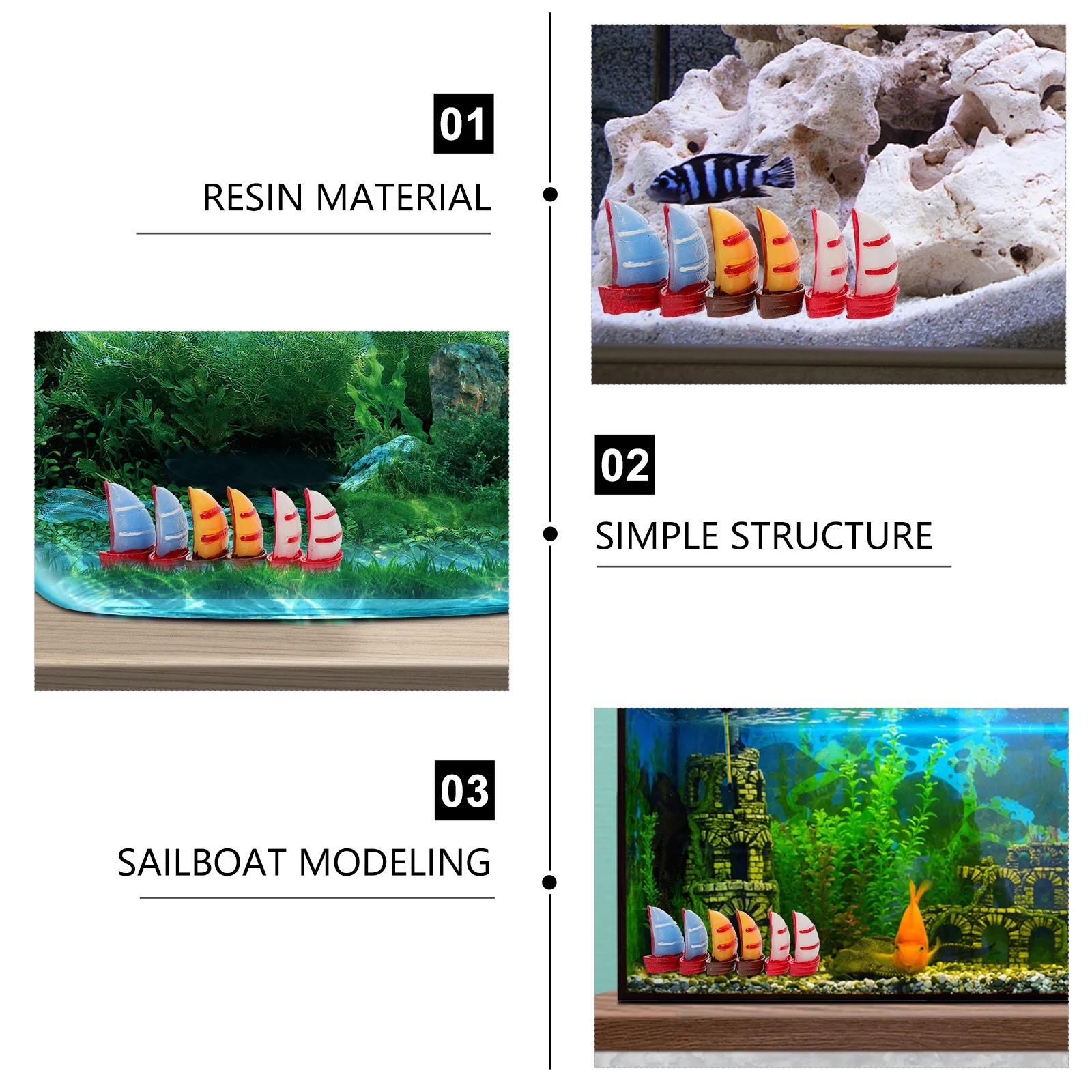 Декор для парусника из смолы