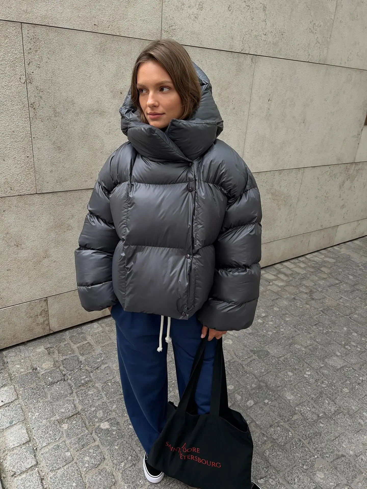 Женское теплое пальто на осень и зиму - Фотография_4