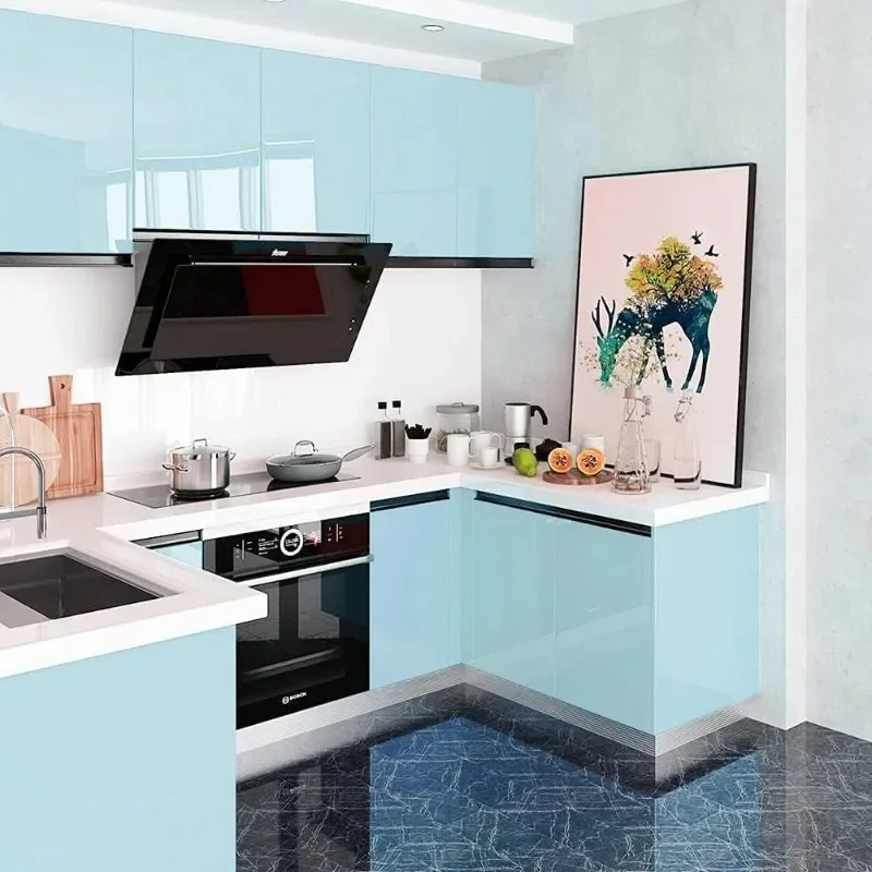 Глянцевые самоклеящиеся однотонные обои шириной 60 см - Фотография_2