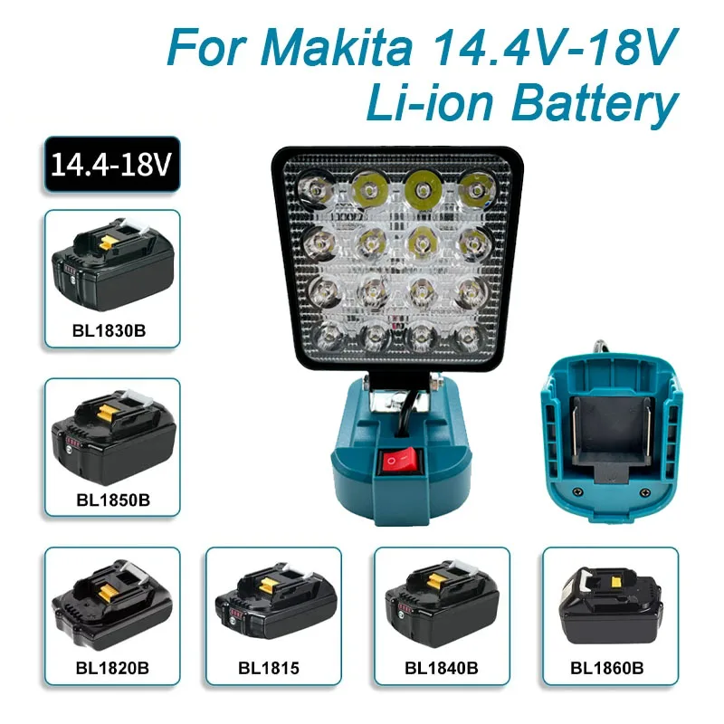 4-дюймовый беспроводной светодиодный рабочий фонарь для makita 14 - Фотография_2