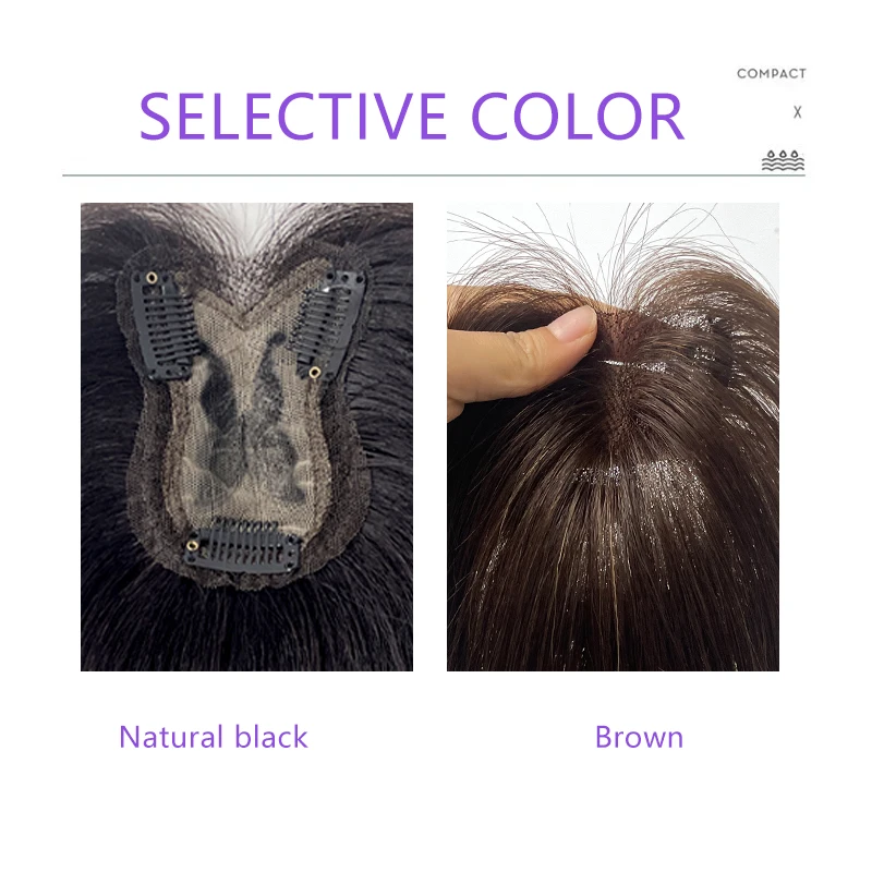 100% человеческие волосы 7x10 см - Фотография_5