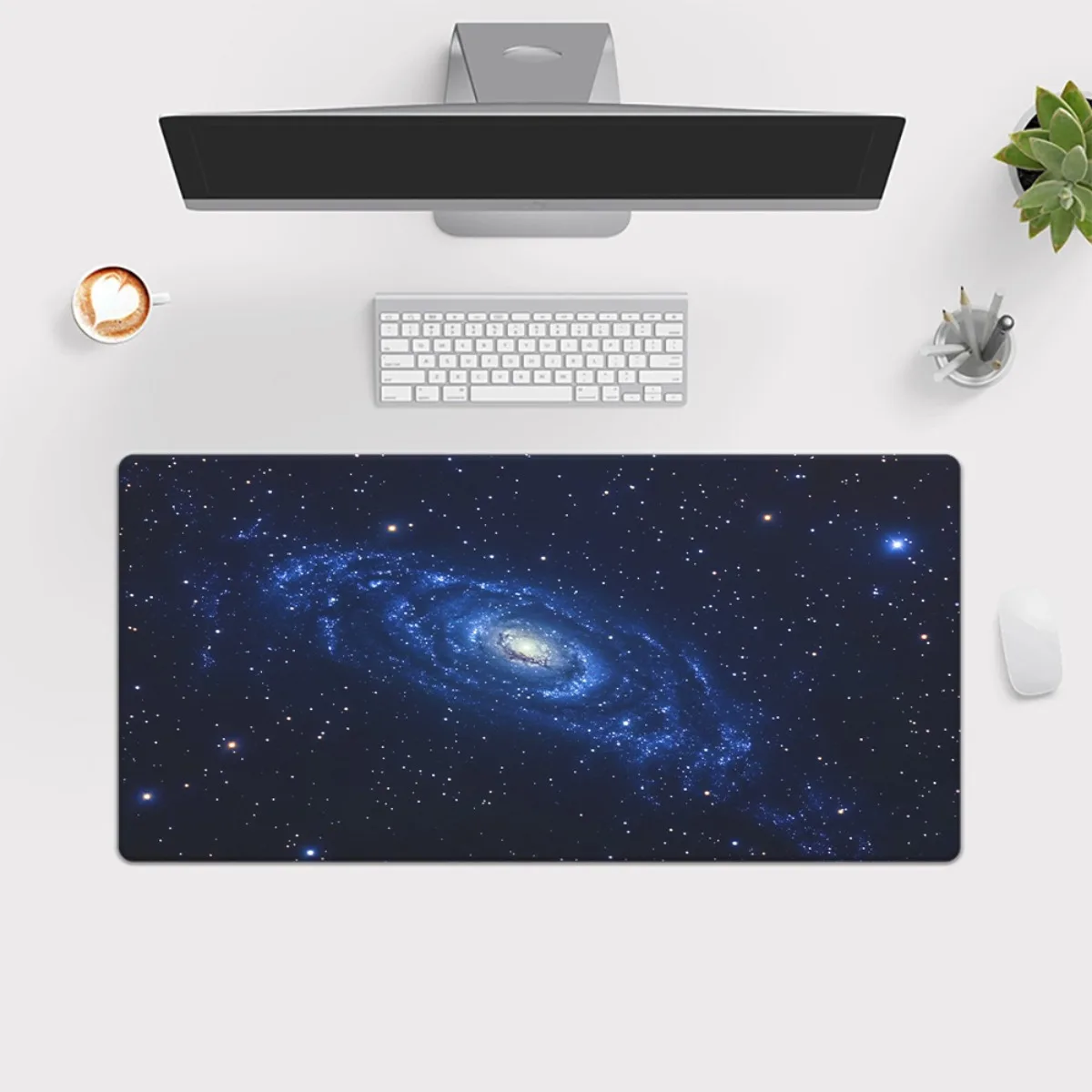 Коврик для мыши starry night spiral galaxy hd с принтом - Фотография_4