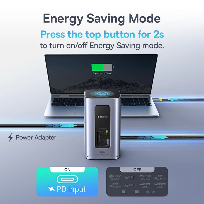 Адаптер baseus 12-в-1 usb c hub - Фотография_6