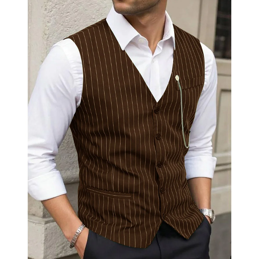 Мужской жилет в полоску - Фотография_5