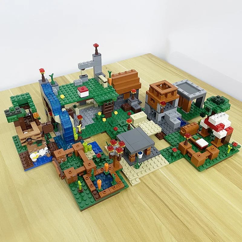 Treehouse village farm cave mine
