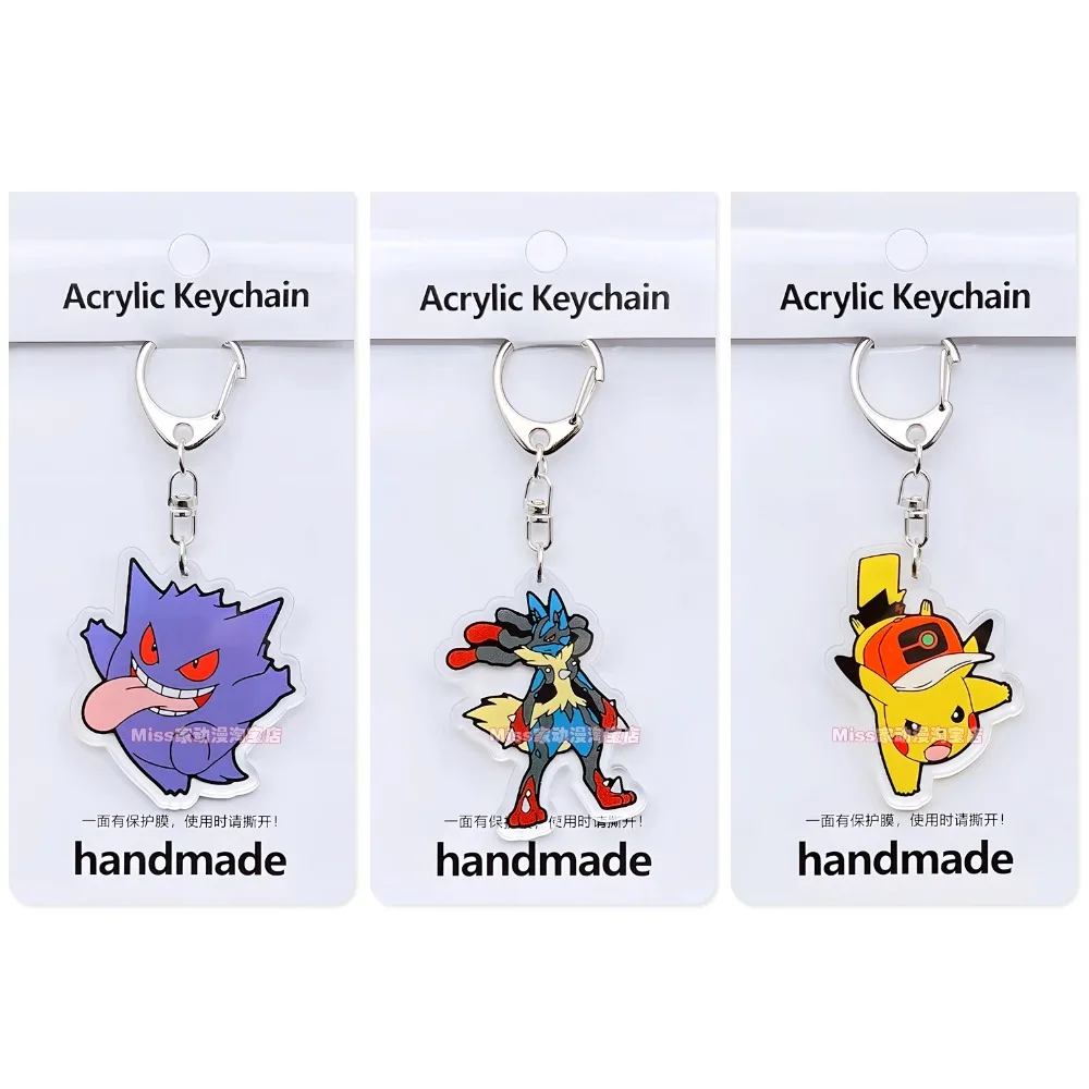 Оригинальный акриловый брелок pokémon lucario gardevoir metagross