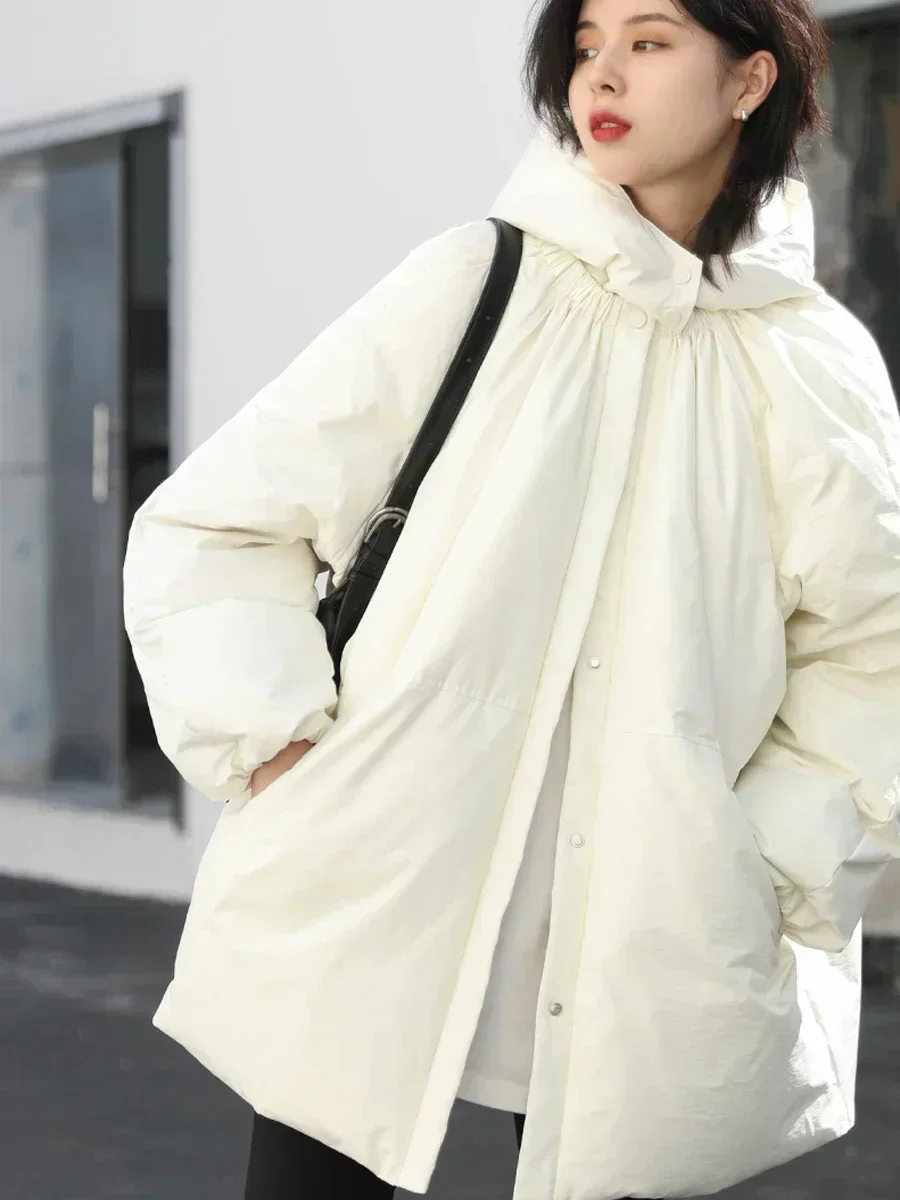 Chic ven женские пуховики однотонный - Фотография_3