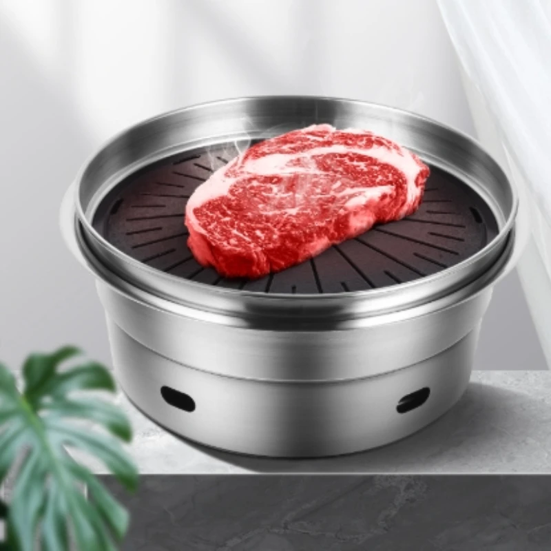 Поднятый угольный гриль из нержавеющей стали - Фотография_6