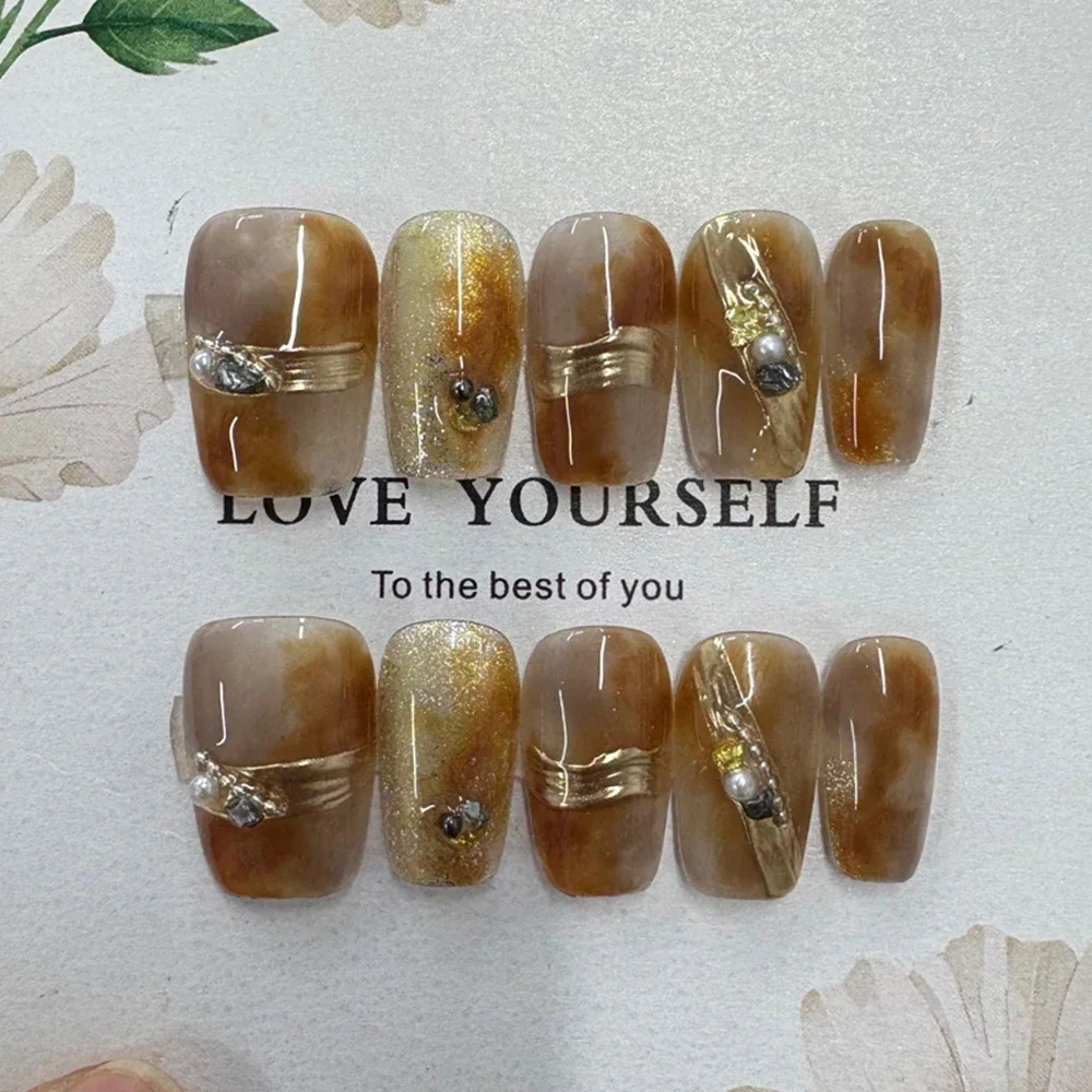 Винтажные золотые кошачьи глаза майяра - Фотография_2