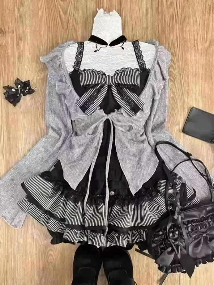 Женские комплекты юбок в японском стиле kawaii в консервативном стиле - Фотография_2