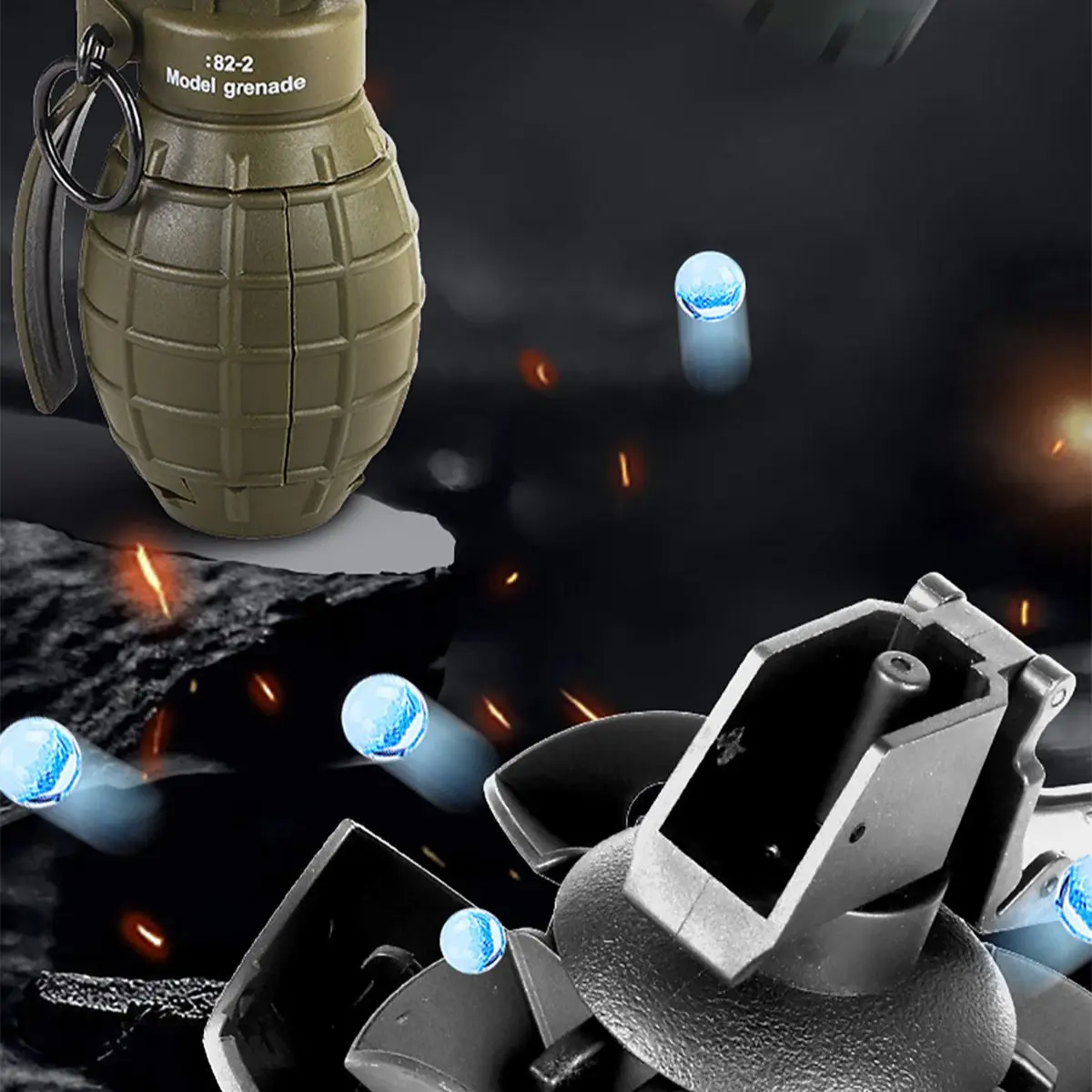 Тактическая модель дымовой гранаты m67 - Фотография_4