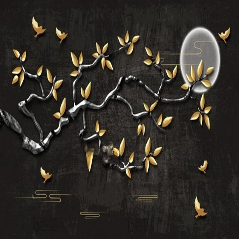 Mu9128 простые фоновые обои с черным - Фотография_3