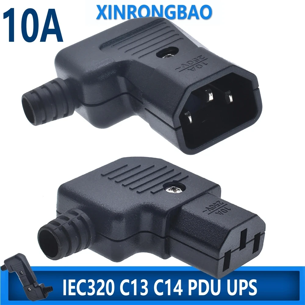 Черный локоть iec320 c13 c14 шнур - Фотография_6
