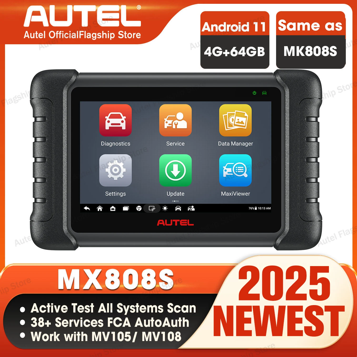Autel maxicom mk808s obd2 сканер