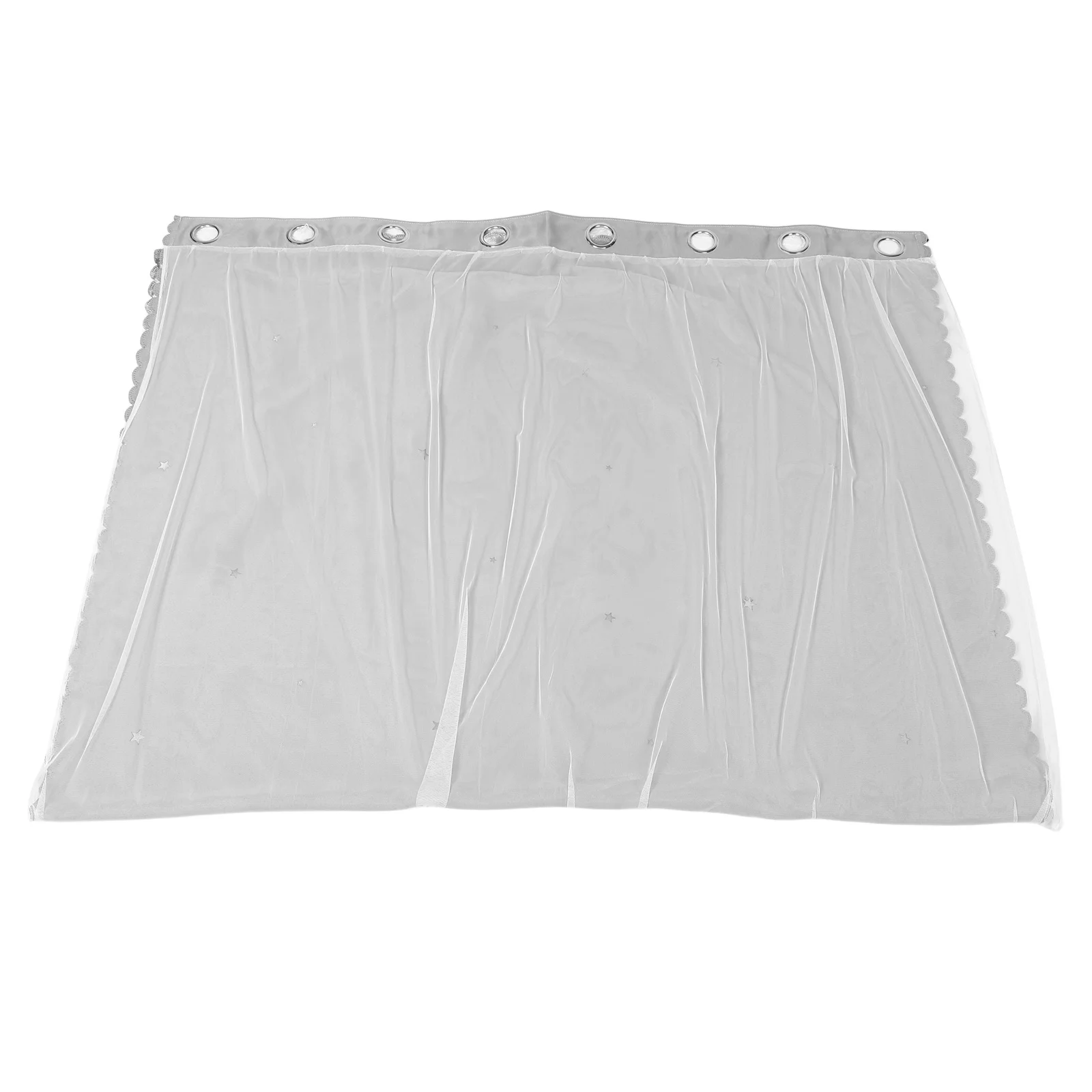 Двухслойные плотные шторы со звездами и полым узором - Фотография_5