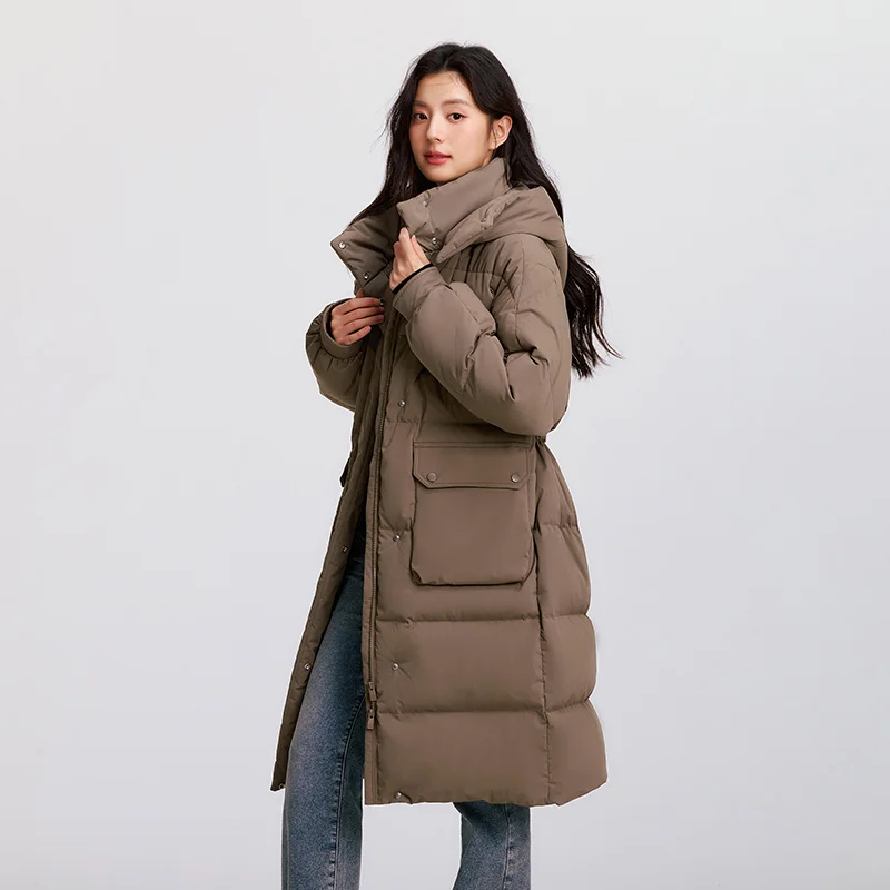 Semir пуховое пальто женское длинное - Фотография_5