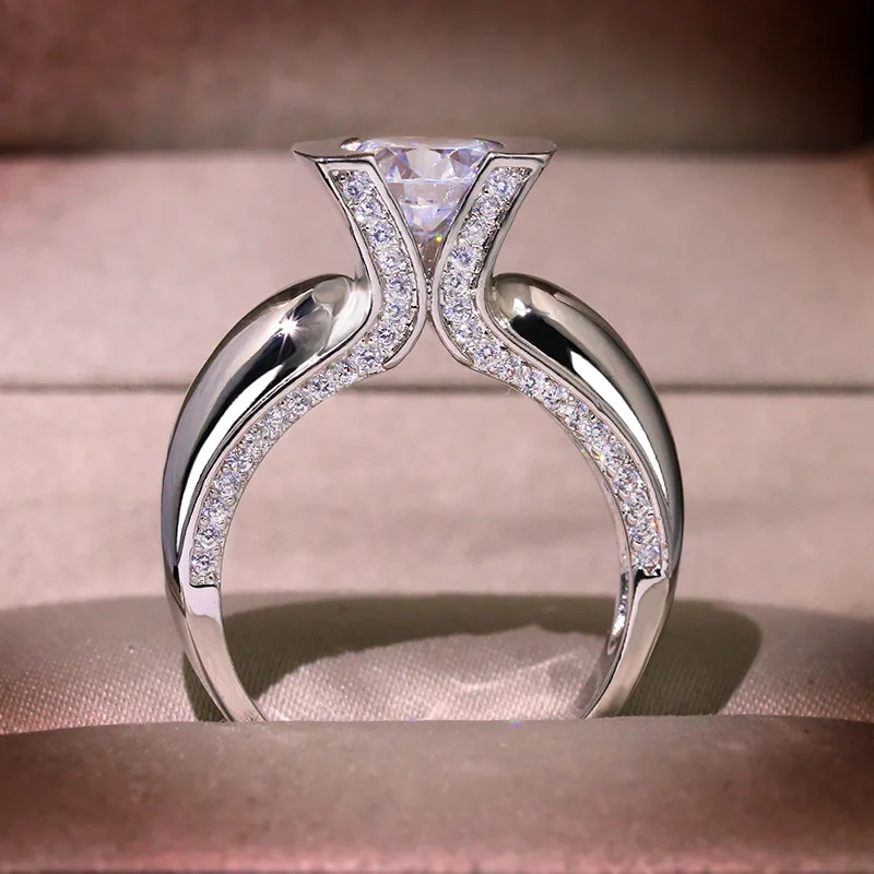 Винтажные серебряные кольца love s925 для женщин - Фотография_2