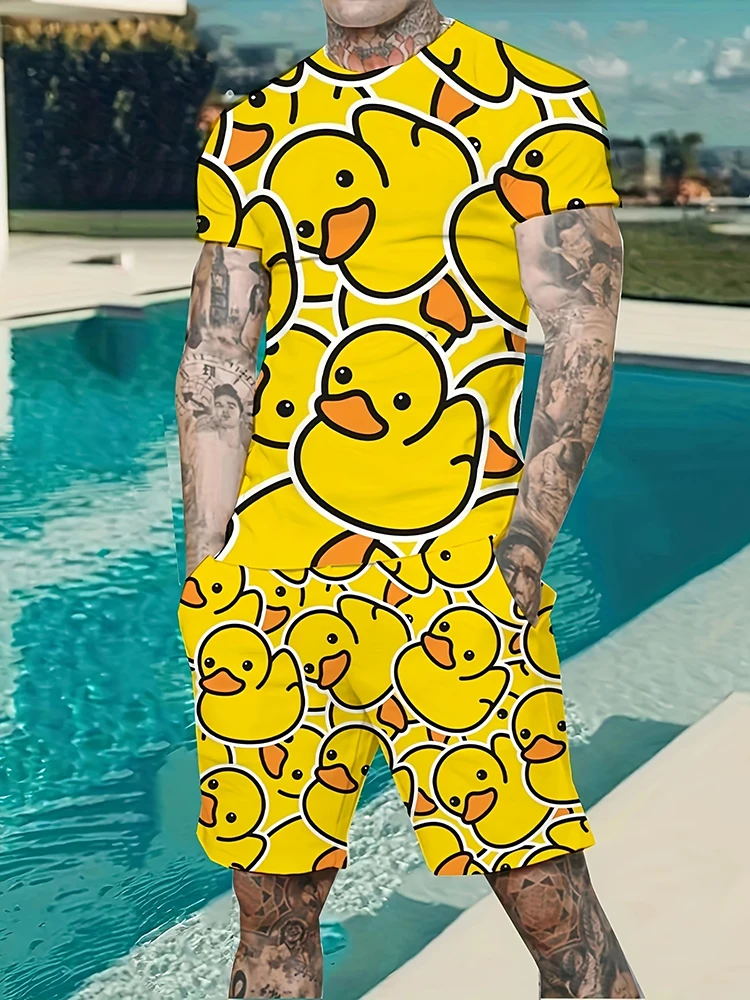 Мужской комплект из шорт и футболки - Фотография_3