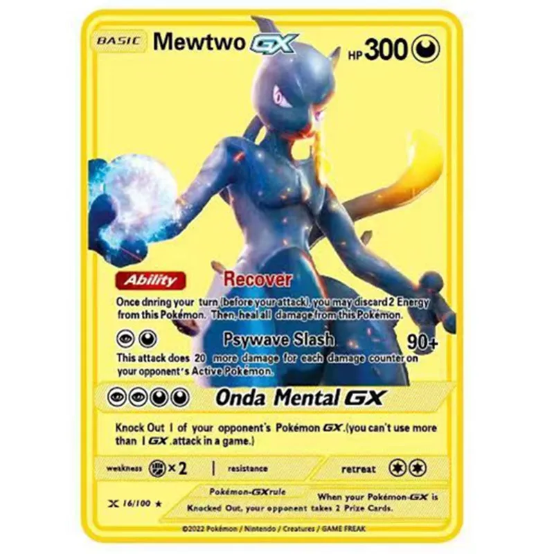 Английская металлическая карта pokemon - Фотография_6