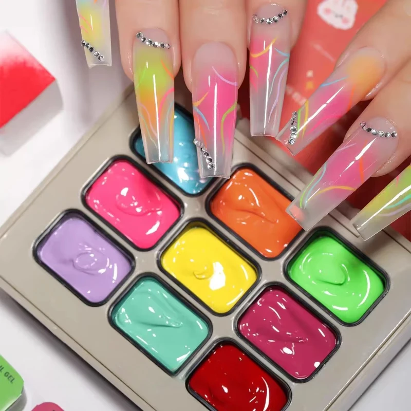 Y2k ombre mud pat painting гель